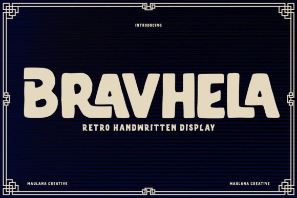 Bravhela: A Retro Display Font with Modern Appeal