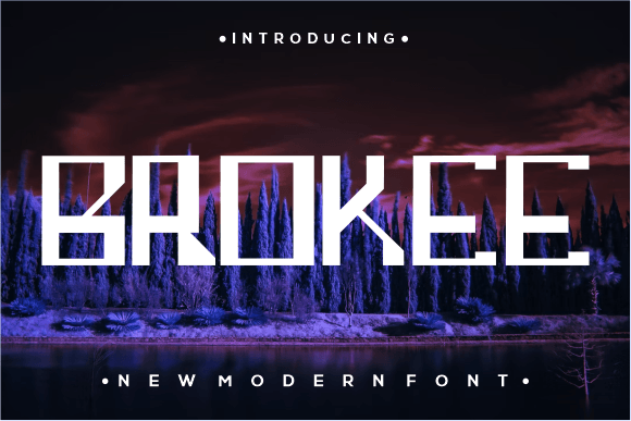 Brokee: A Bold Font That Elevates Your Creative Vision