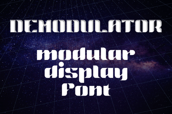 Demodulator: A Futuristic Typeface for Modern Design Needs