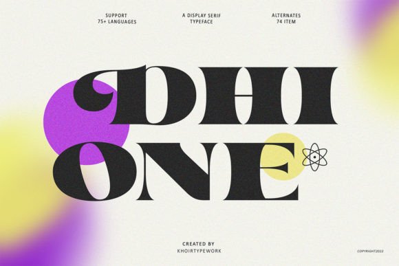 Dhione: A Chic and Bold Display Font for Modern Design