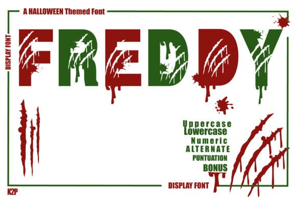 Discover the Spooky Elegance of Freddy and Freddy Font