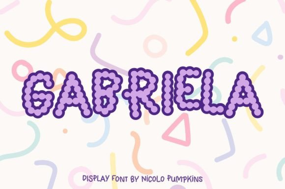 Gabriela: A Bubbly Font That Elevates Creative Expression