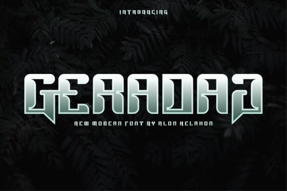 Geradag: A Modern Display Font for Creative Expression