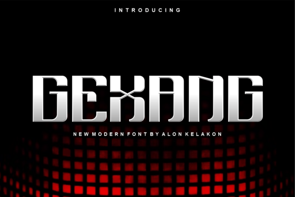 Gexang: A Modern Display Font for Creative Excellence