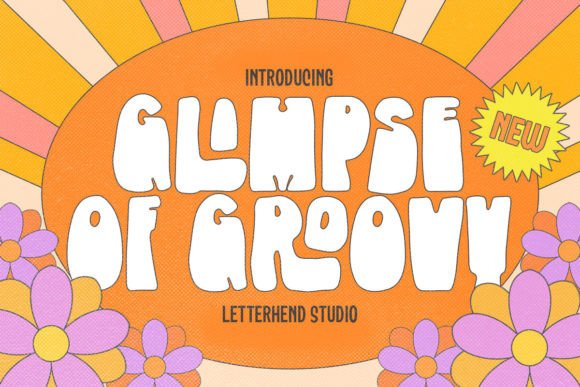 Glimpse of Groovy: A Retro Bold Font with a 60s Vibe