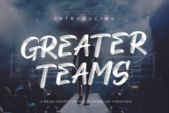 Greater Teams and the Power of Brushed Display Fonts