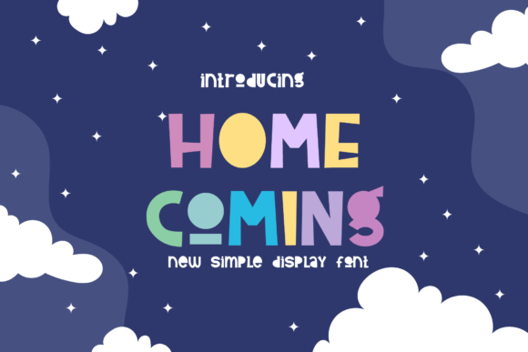 Home Coming: A Bold and Trendy Display Font for Creative Projects