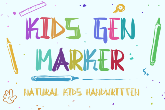 Kids Gen Marker: A Quirky Font for Natural and Creative Designs
