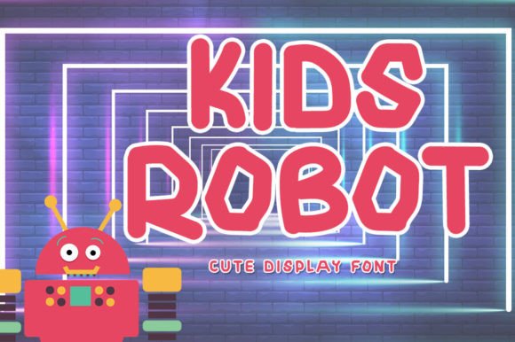 Kids Robot: A Bold and Joyful Display Font for Modern Design