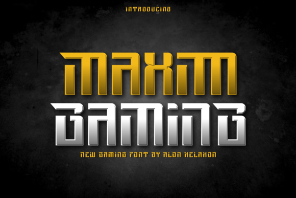 Maxim Gaming: A Modern Display Font for Creative Projects