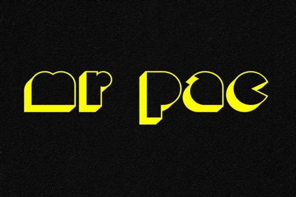 Mr. Pac Display Font