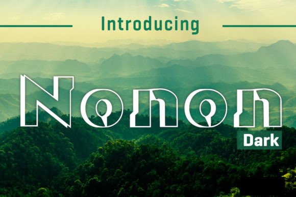 Nonon Dark: A Bold and Unique Display Font for Creative Excellence