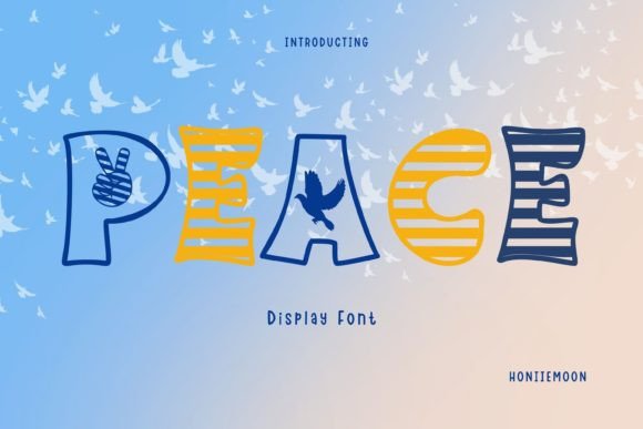 Peace: A Bold and Colorful Display Font