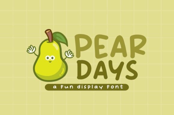 Pear Days: A Playful Font for Creative Projects