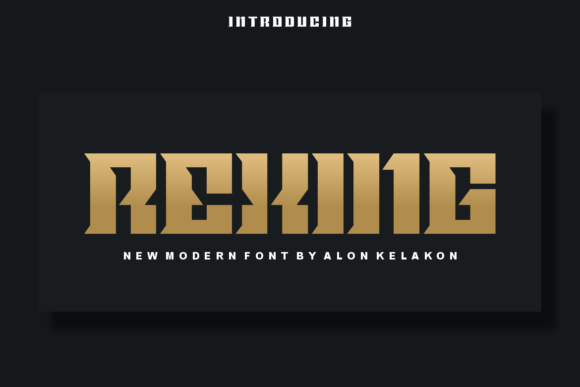 Rexing: A Modern Display Font for Creative Excellence