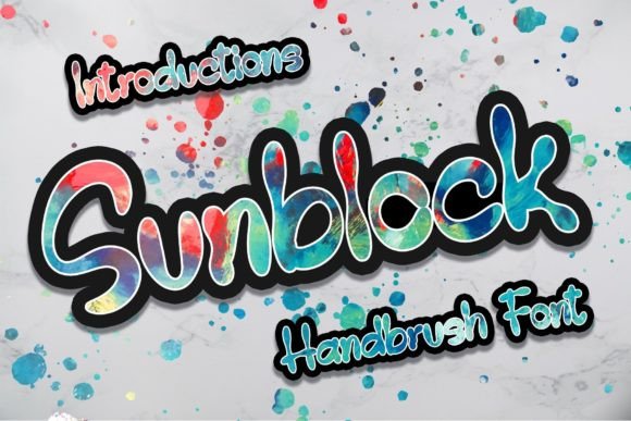 Sunblock: A Handwritten Font That Brings Fun to Your Designs