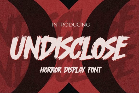 Undisclose: A Bold and Dramatic Display Font for Modern Creatives