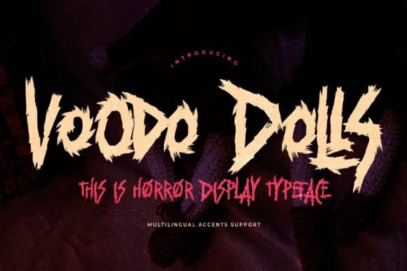 Voodo Dolls: A Unique Font for Horror-Inspired Design